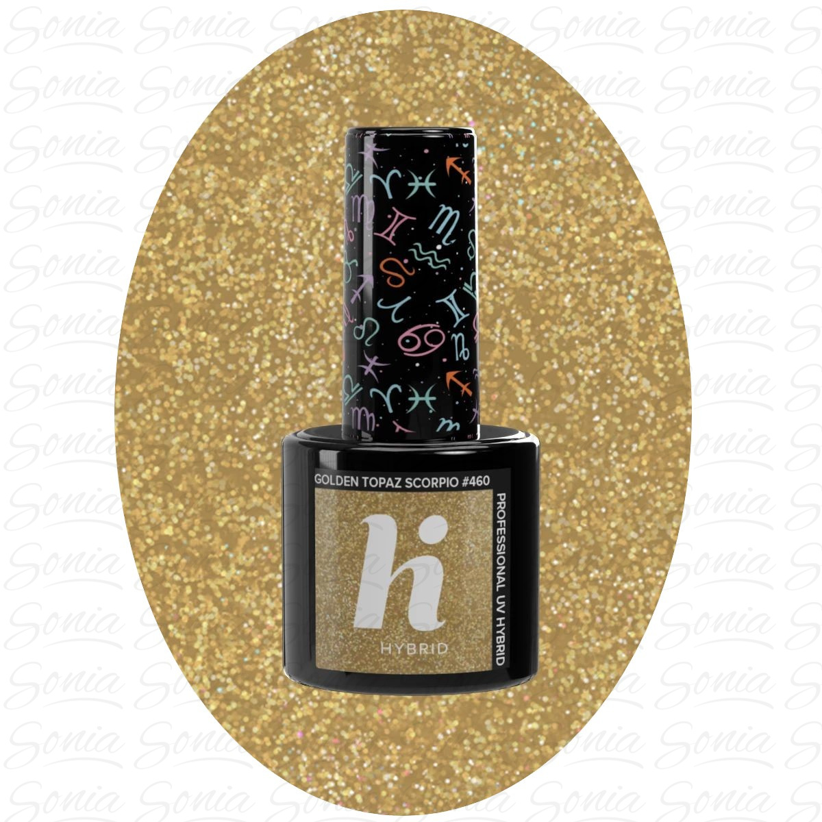 Hi Hybrid Lakier hybrydowy Zodiac nr 460 Golden Topaz Scorpio 5ml 5902751446685