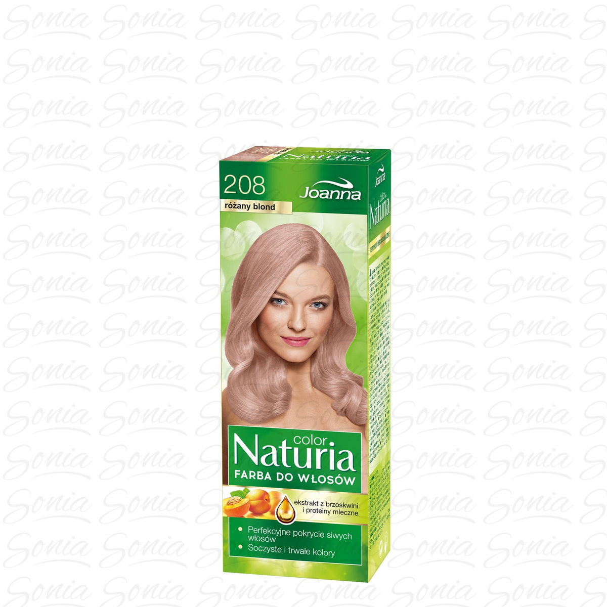 Joanna Naturia Color Farba do włosów nr 208 - Różany Blond  1op. 5901018017873