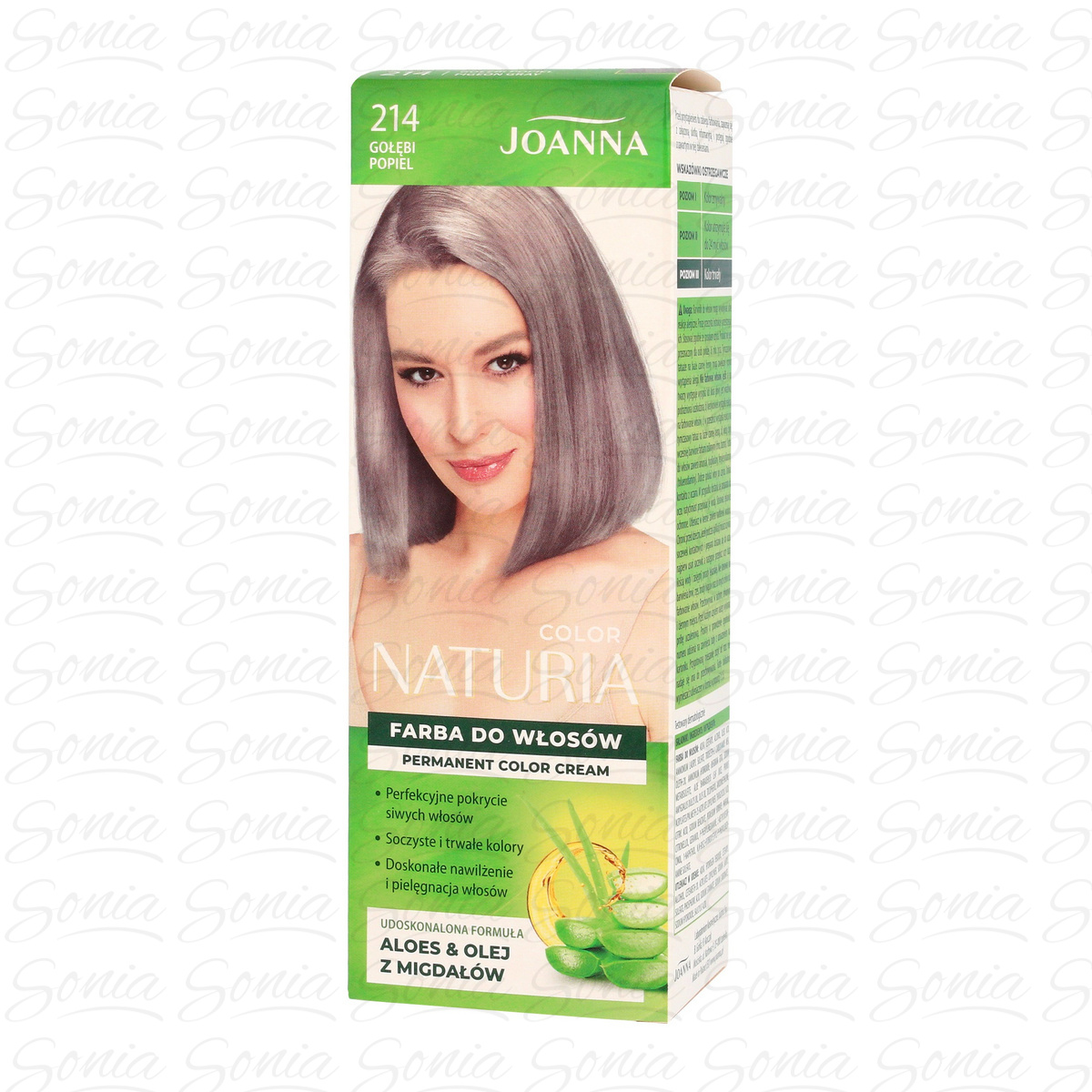 Joanna Naturia Color Farba do włosów nr 214 - Gołębi Popiel  1op. 5901018098384