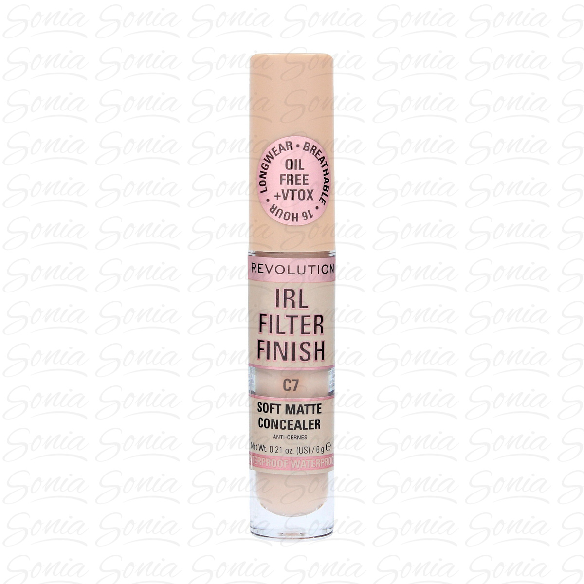 Makeup Revolution IRL Filter Finish Korektor w płynie C7 6g 5057566667296
