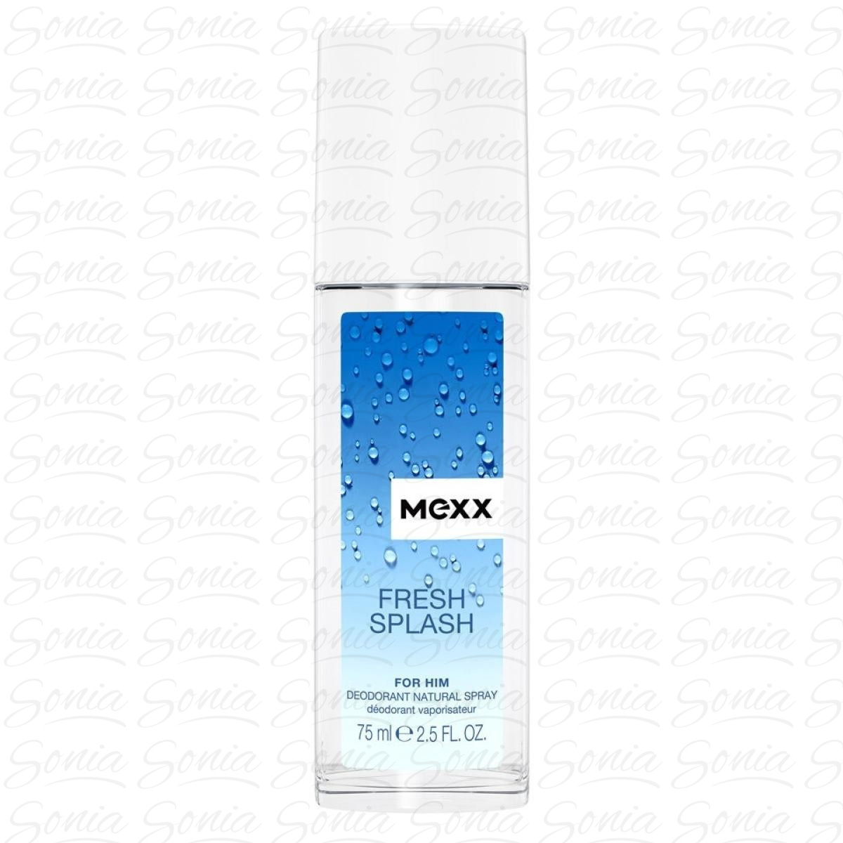Mexx Fresh Splash for Him Dezodorant perfumowany w atomizerze dla mężczyzn 75ml 3614229392760