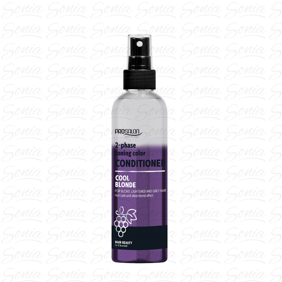 CHANTAL ProSalon Cool Blonde Dwufazowa Odżywka tonująca kolor do włosów blond,rozjaśnianych i siwych 200ml 5900249012961