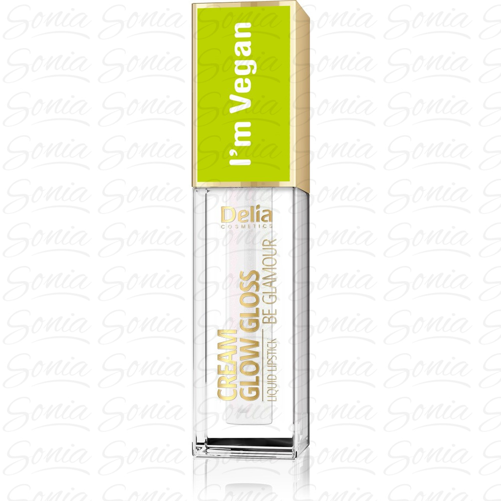 Delia Cosmetics Cream Glow Gloss Wegański Błyszczyk do ust nr 101 Holo Diamond 5ml 5906750802367