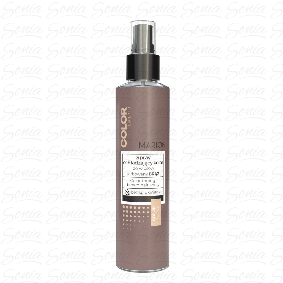 Marion Color Esperto Spray do włosów ochładzający kolor - farbowany brąz 150ml 5902853065272