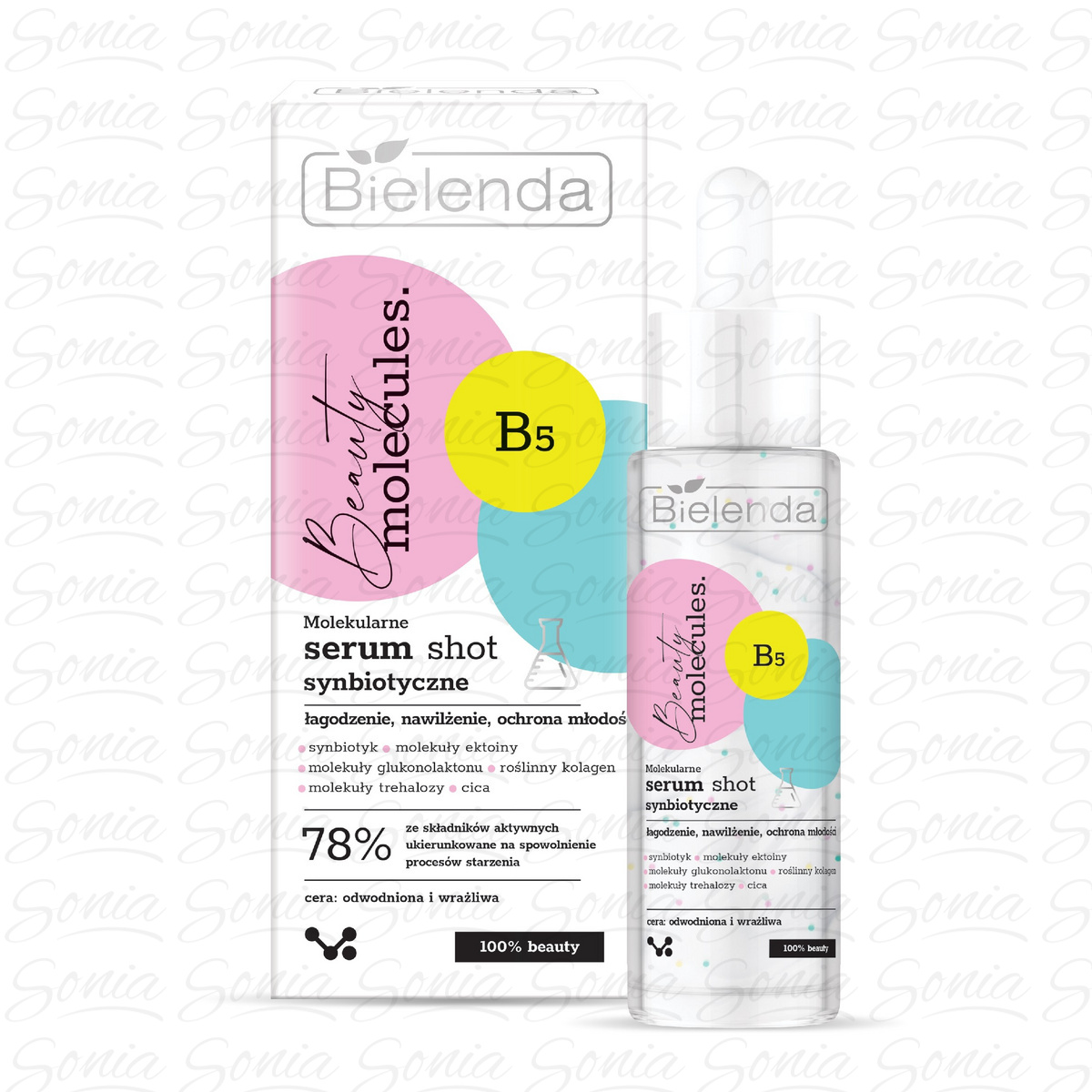 Bielenda Beauty Molecules.Molekularne Serum Shot synbiotyczne - do cery wrażliwej i odwodnionej 30ml 5902169051334
