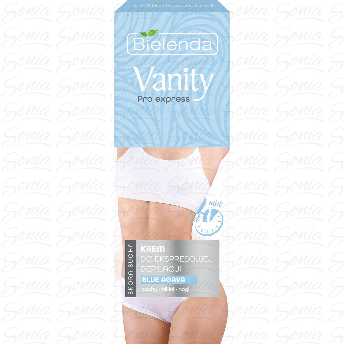 Bielenda Vanity Pro Express Krem do ekspresowej depilacji Blue Agava - do skóry suchej 75ml 5902169051938
