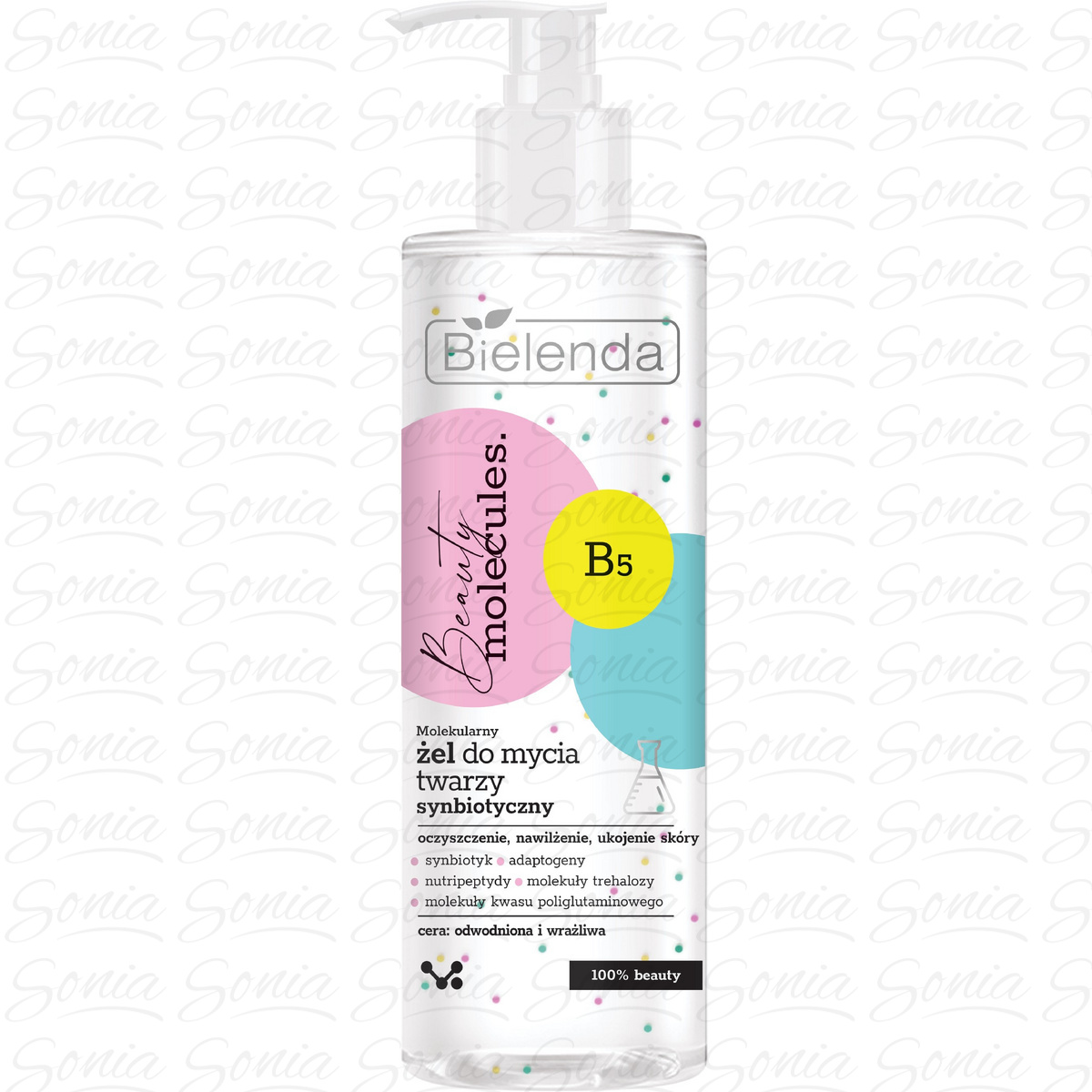 Bielenda Beauty Molecules.Molekularny Żel do mycia twarzy - do cery odwodnionej i wrażliwej 195g 5902169051426