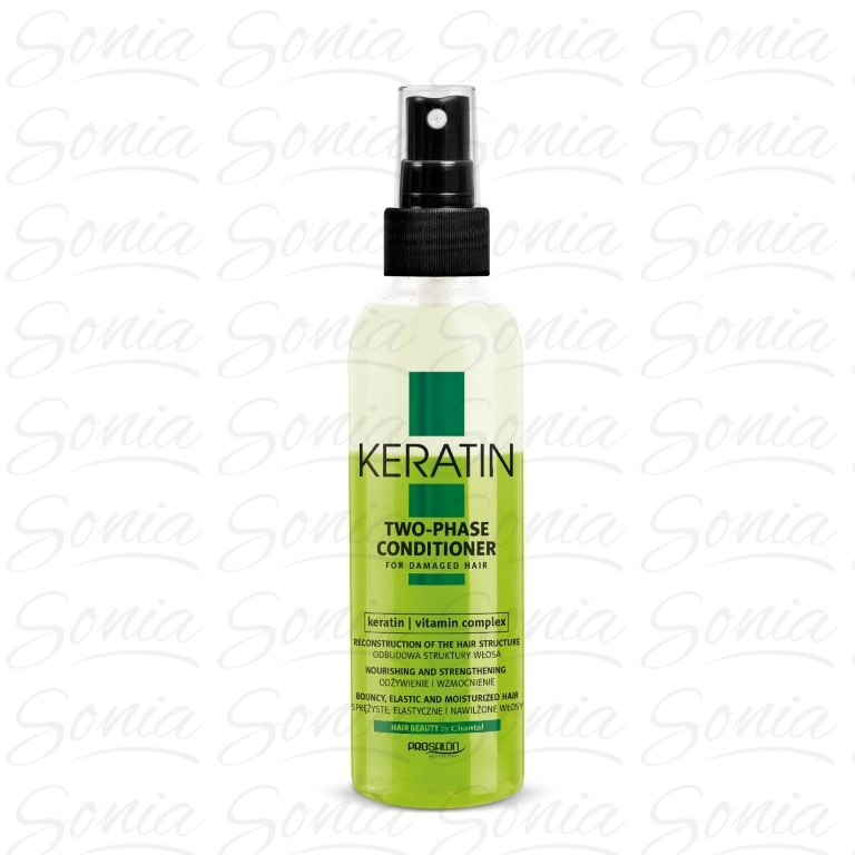 CHANTAL ProSalon Keratin Odżywka dwufazowa w sprayu do włosów zniszczonych 200g 5900249044061