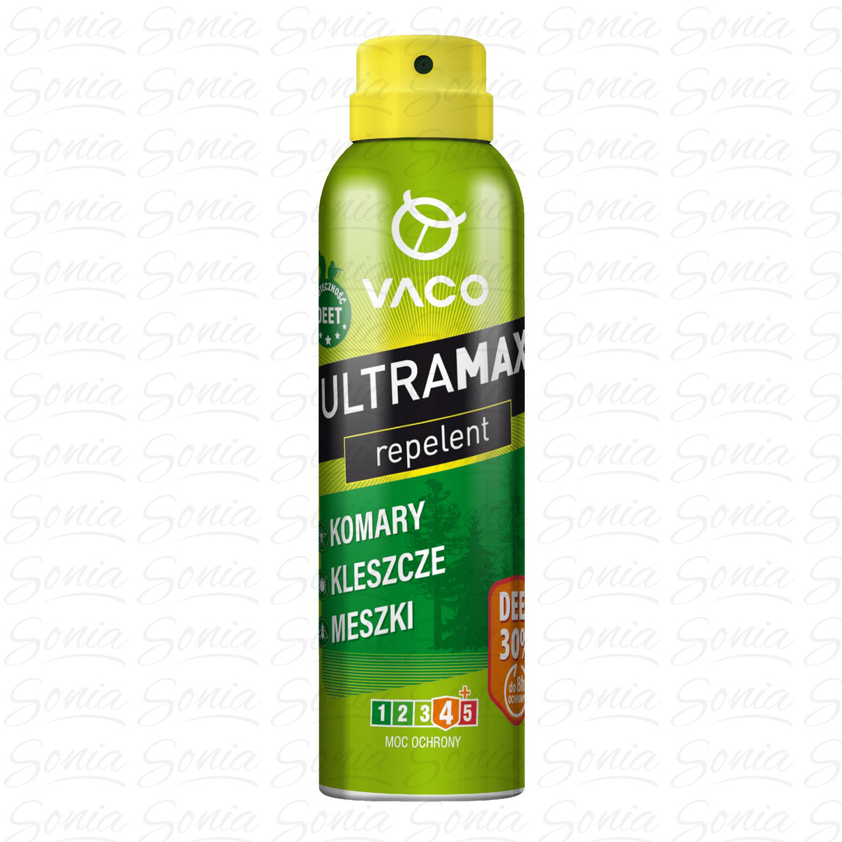 VACO ULTRAMAX Spray na komary,kleszcze i meszki DEET 30% 170ml 5901821951098