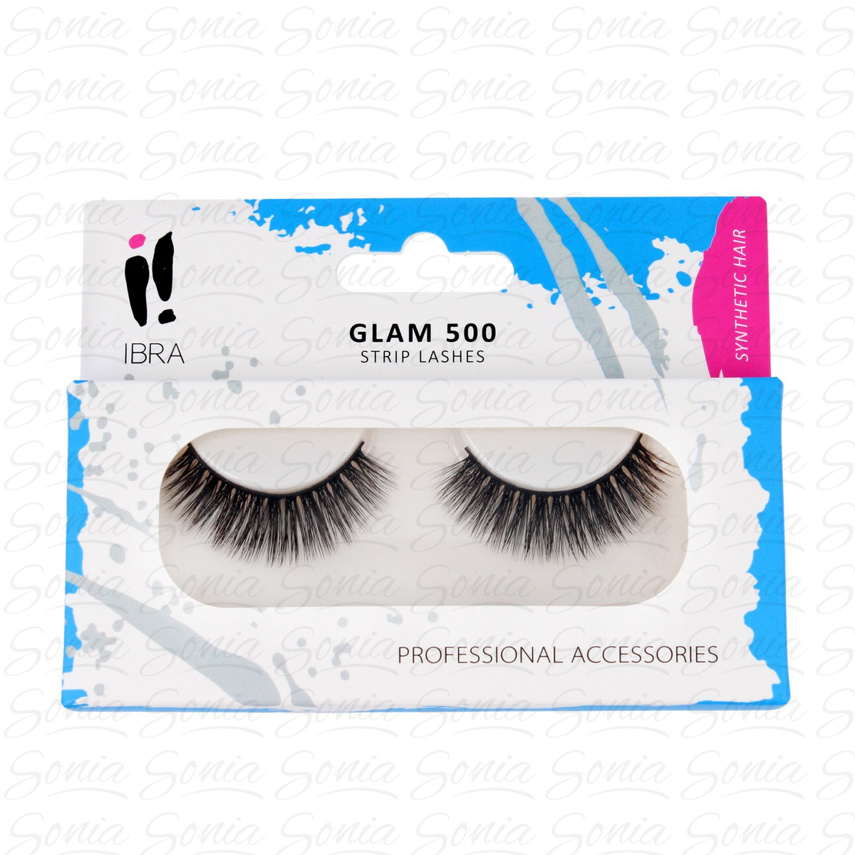 IBRA Rzęsy na pasku Glam 500 - 1 para 5907518390362