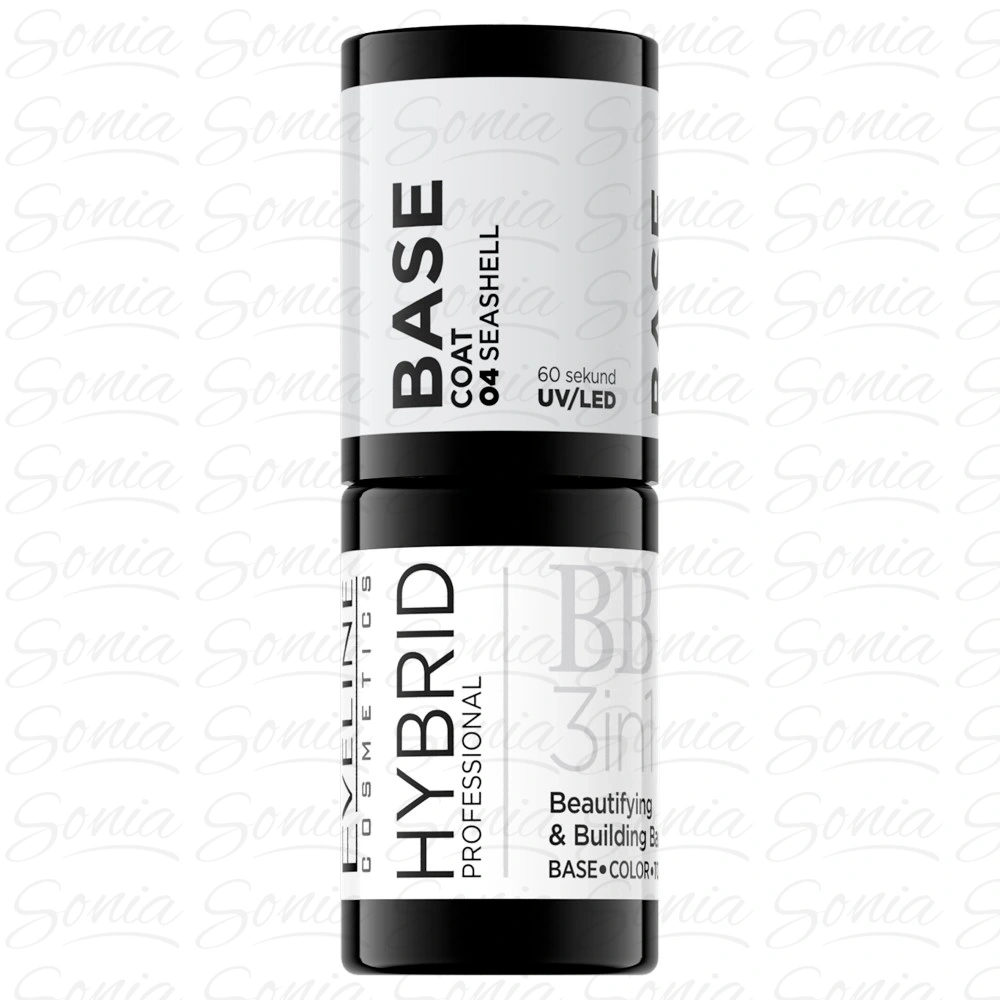 EVELINE Hybrid Professional Baza hybrydowa do paznokci 3w1 nr 04 Seashell 5ml 5903416053491