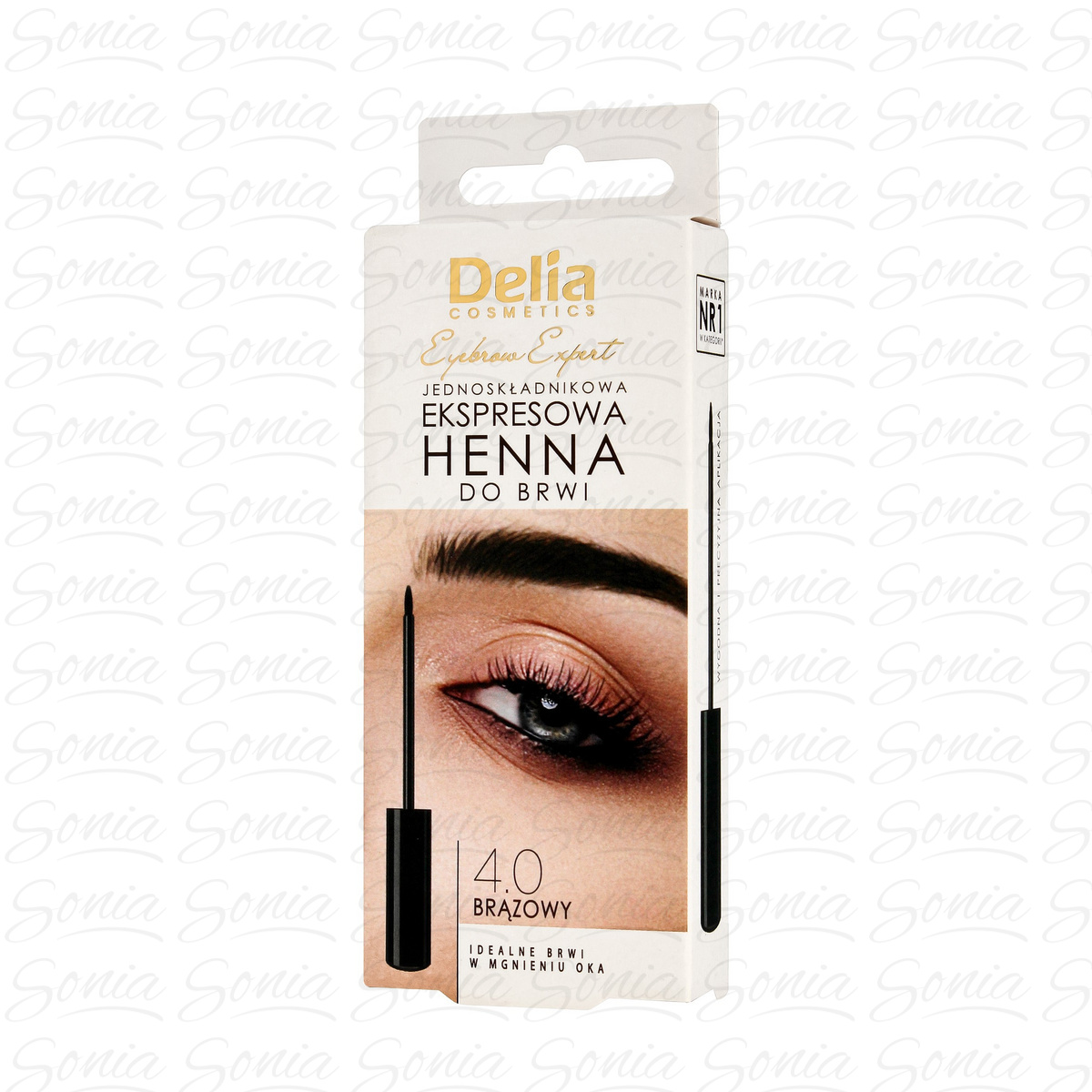 DELIA EYEBROW EXPERT Henna expres 4.0 brąz 5901350469736