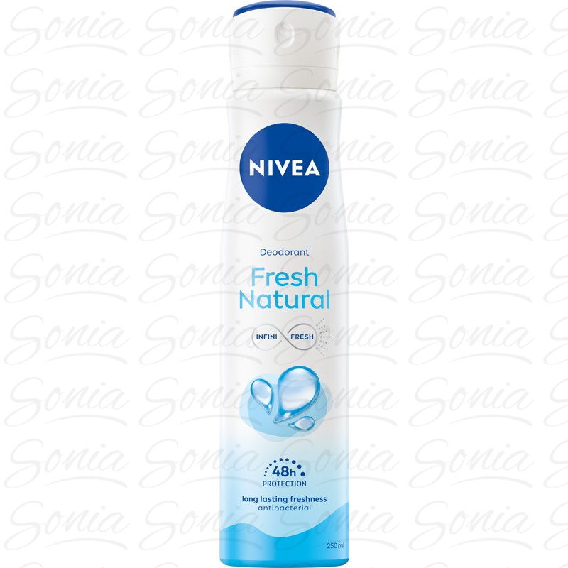 NIVEA Dezodorant damski w sprayu Fresh Natural 250ml 5900017089409