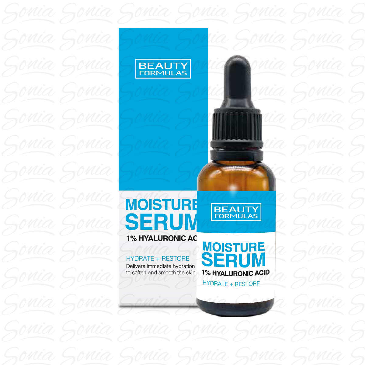 BEAUTY FORMULAS Nawilżające Serum do twarzy - 1% Hyaluronic Acid 30ml 5012251013635