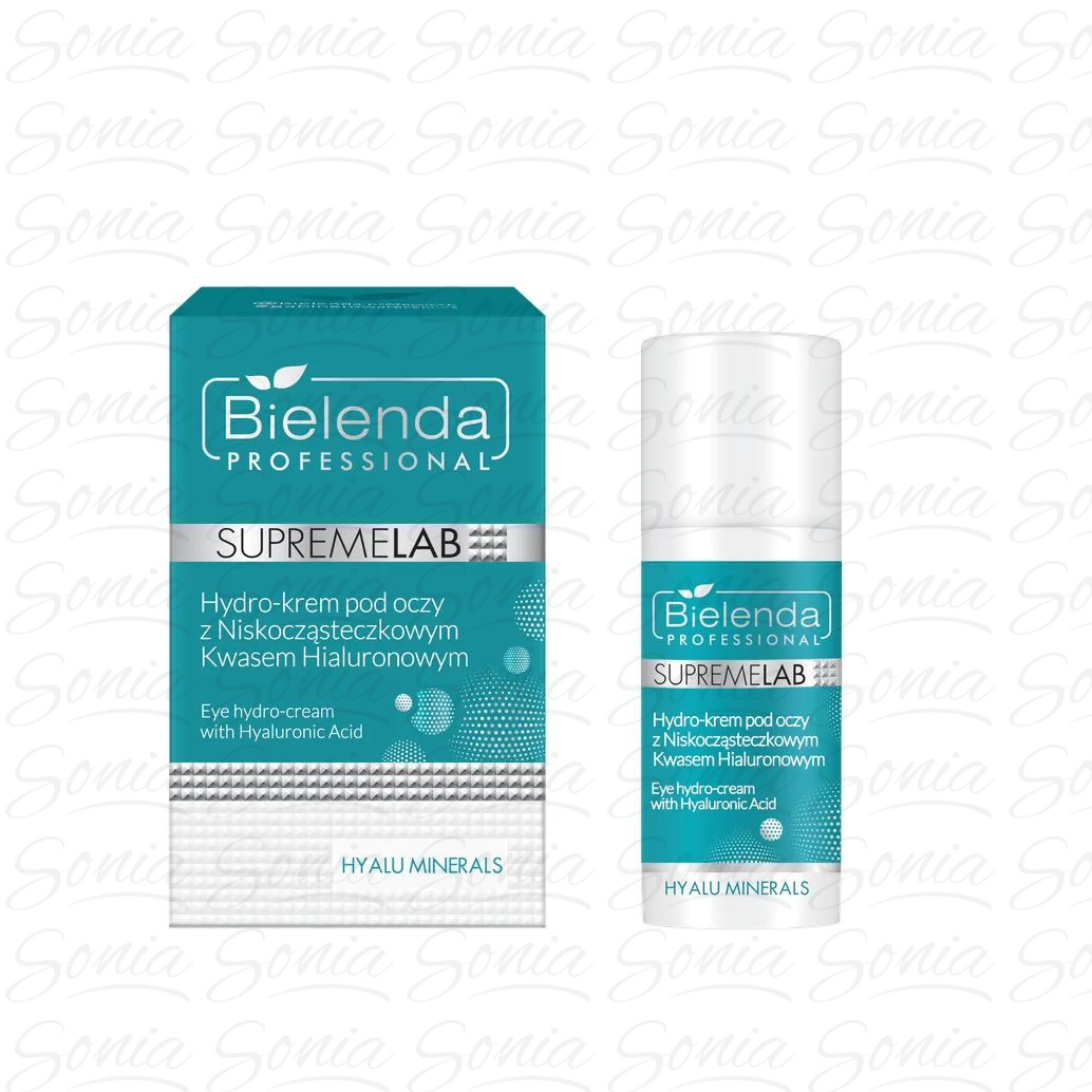 BIELENDA PROFESSIONAL Supremelab Hyalu Minerals Hydro-krem pod oczy z Kwasem Hialuronowym 15 ml
