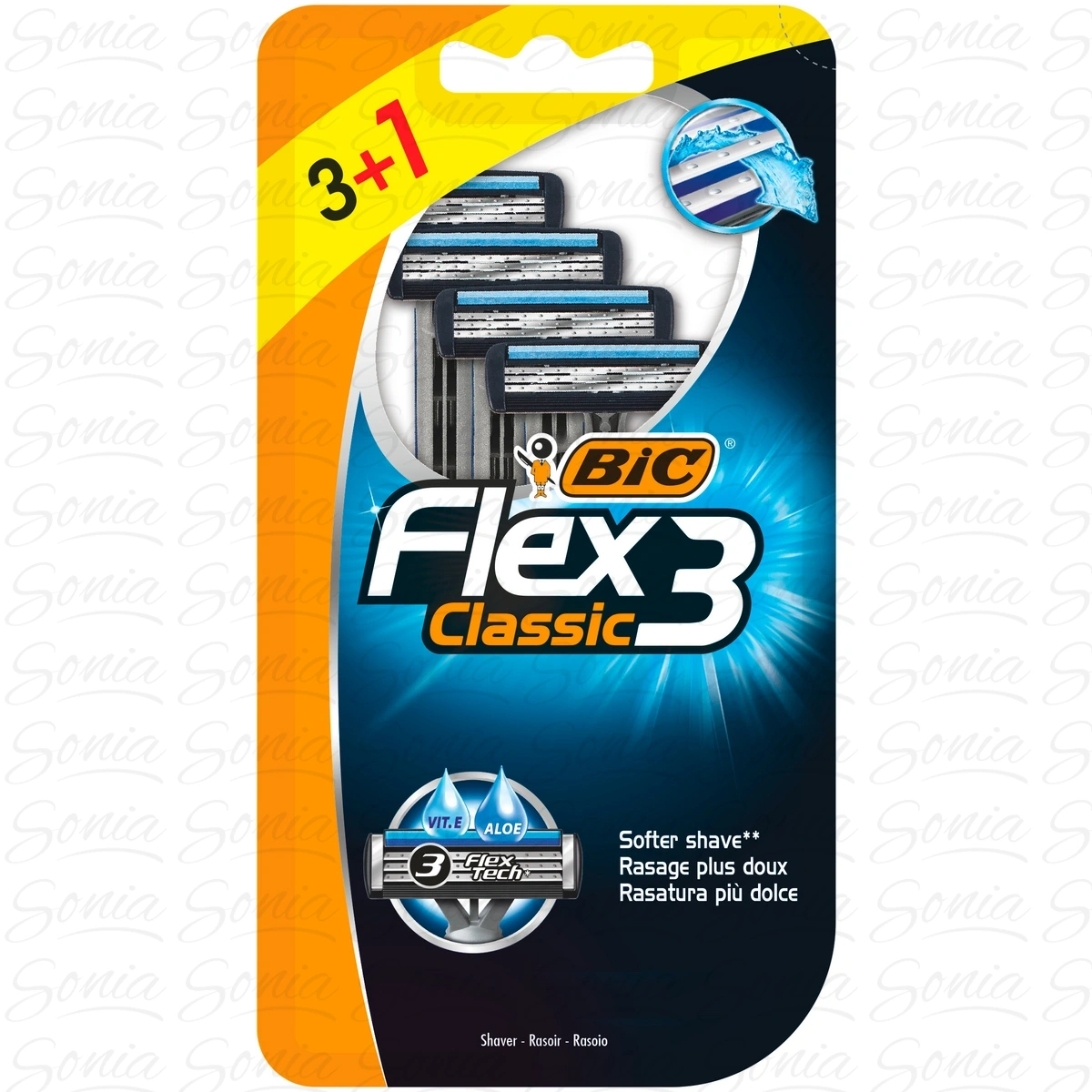 BIC Maszynka do golenia - Bic Flex 3 Clasic Blister 3+1