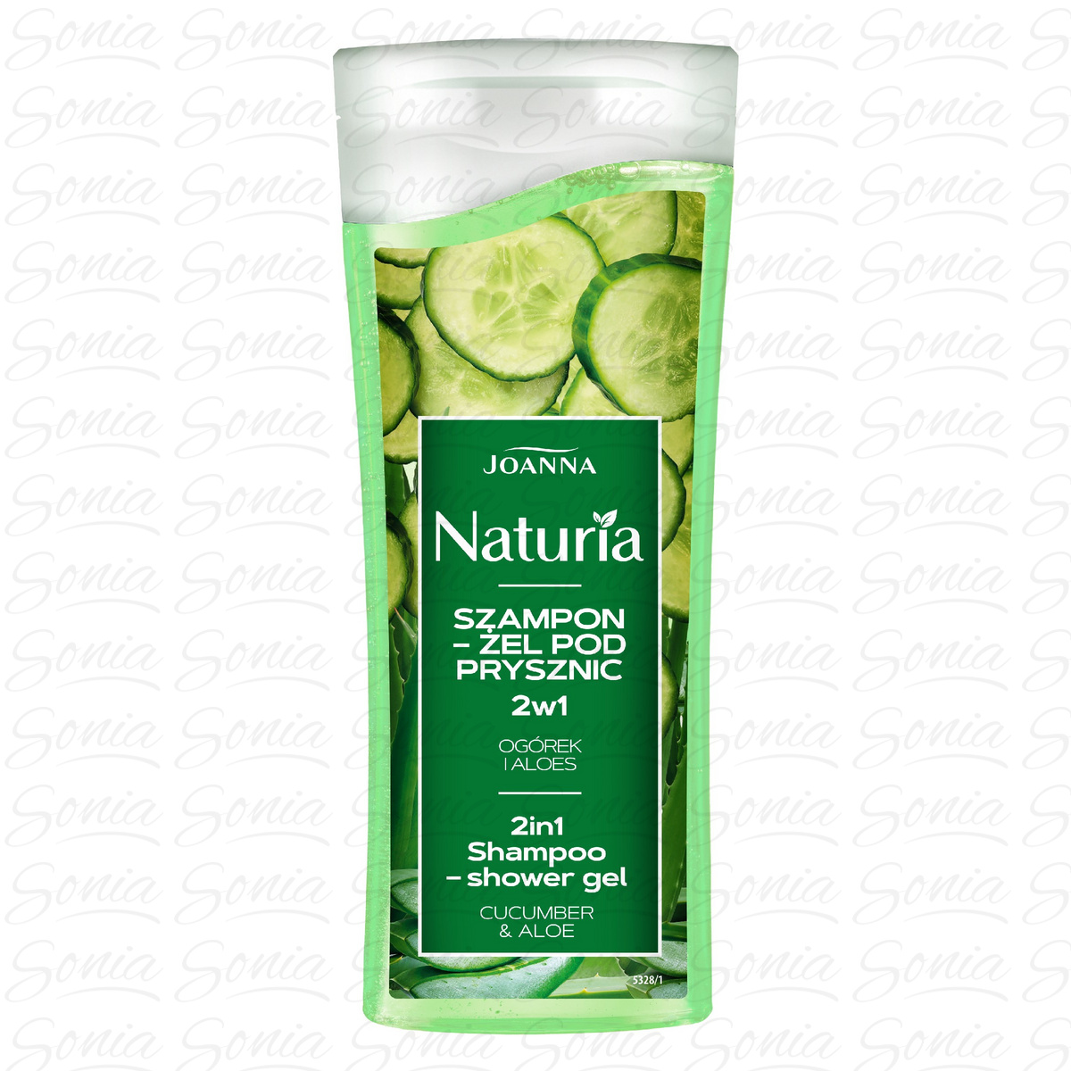 JOANNA Naturia Szampon-Żel pod prysznic 2w1 - Ogórek i Aloes 100ml 5901018021177