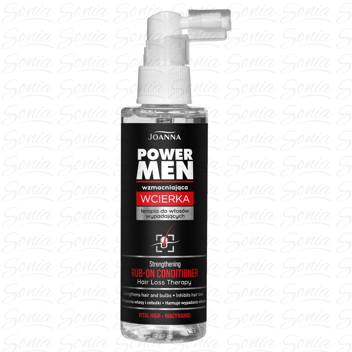 JOANNA Power Men Wcierka wzmacniająca do włosów wypadających 100ml 5901018021078