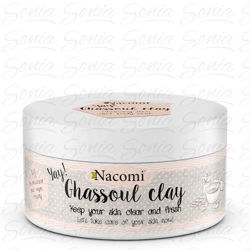 NACOMI Glinka Ghassoul do twarzy i ciała 94g 5901878683010