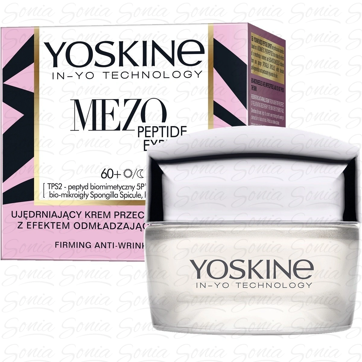 YOSKINE Mezo Peptide Expert Ujędrniający Krem przeciwzmarszczkowy 60+ na dzień i noc 50ml 5900525082992