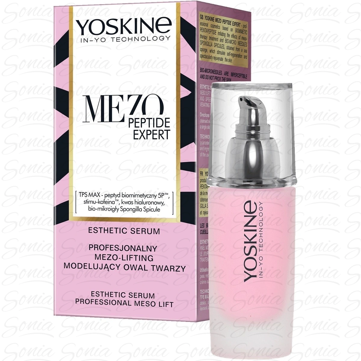 YOSKINE Mezo Peptide Expert Profesjonalny Mezo-Lifting modelujący owal twarzy 30ml 5900525082961