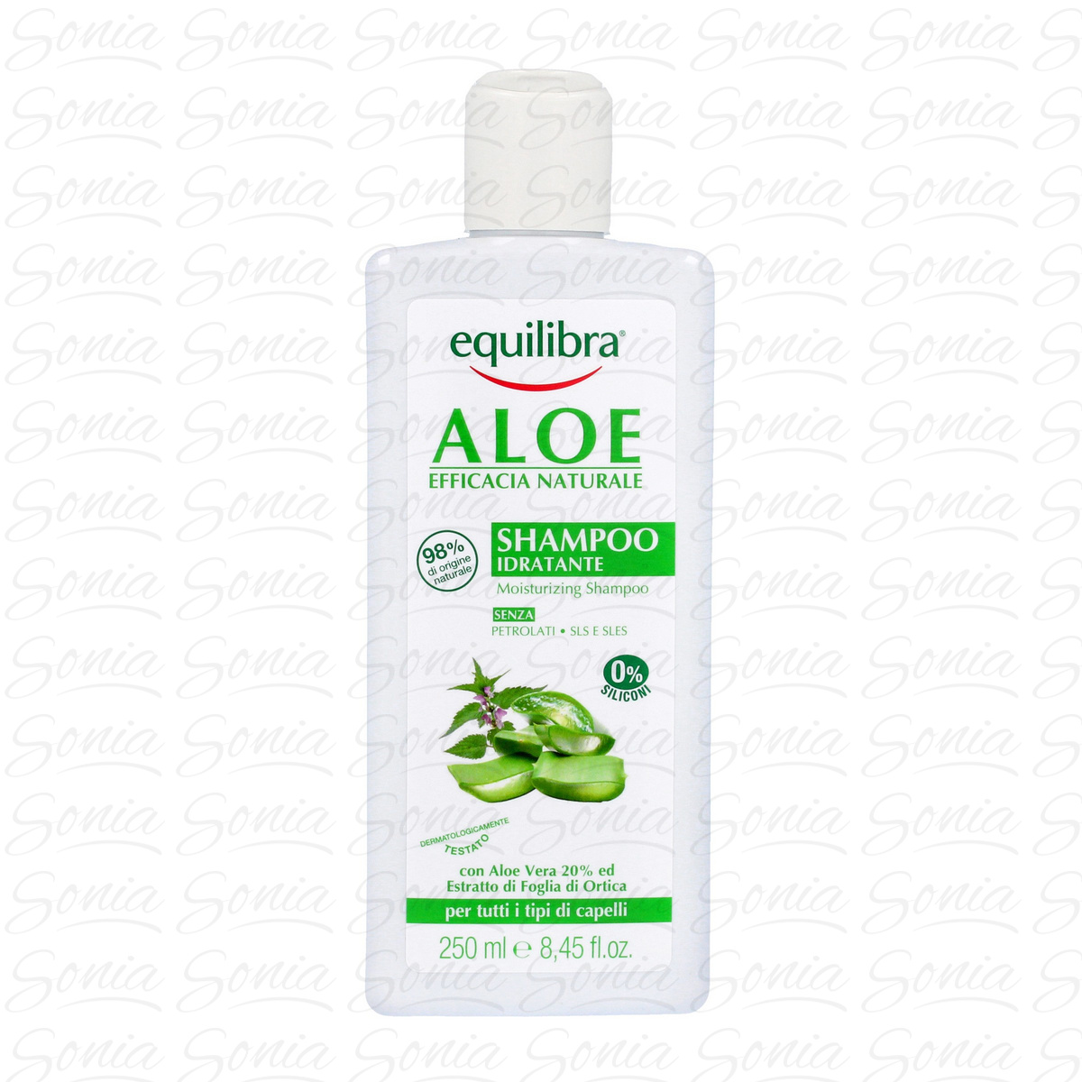 EQUILIBRA Aloe Nawilżający Szampon z aloesem - każdy rodzaj włosów 265ml 8000137010400