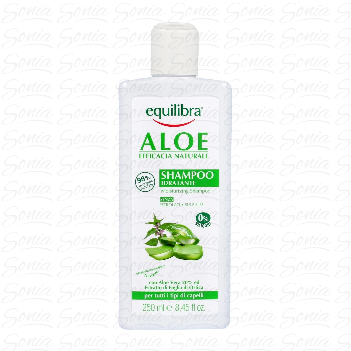 EQUILIBRA Aloe Nawilżający Szampon z aloesem - każdy rodzaj włosów 265ml 8000137010400