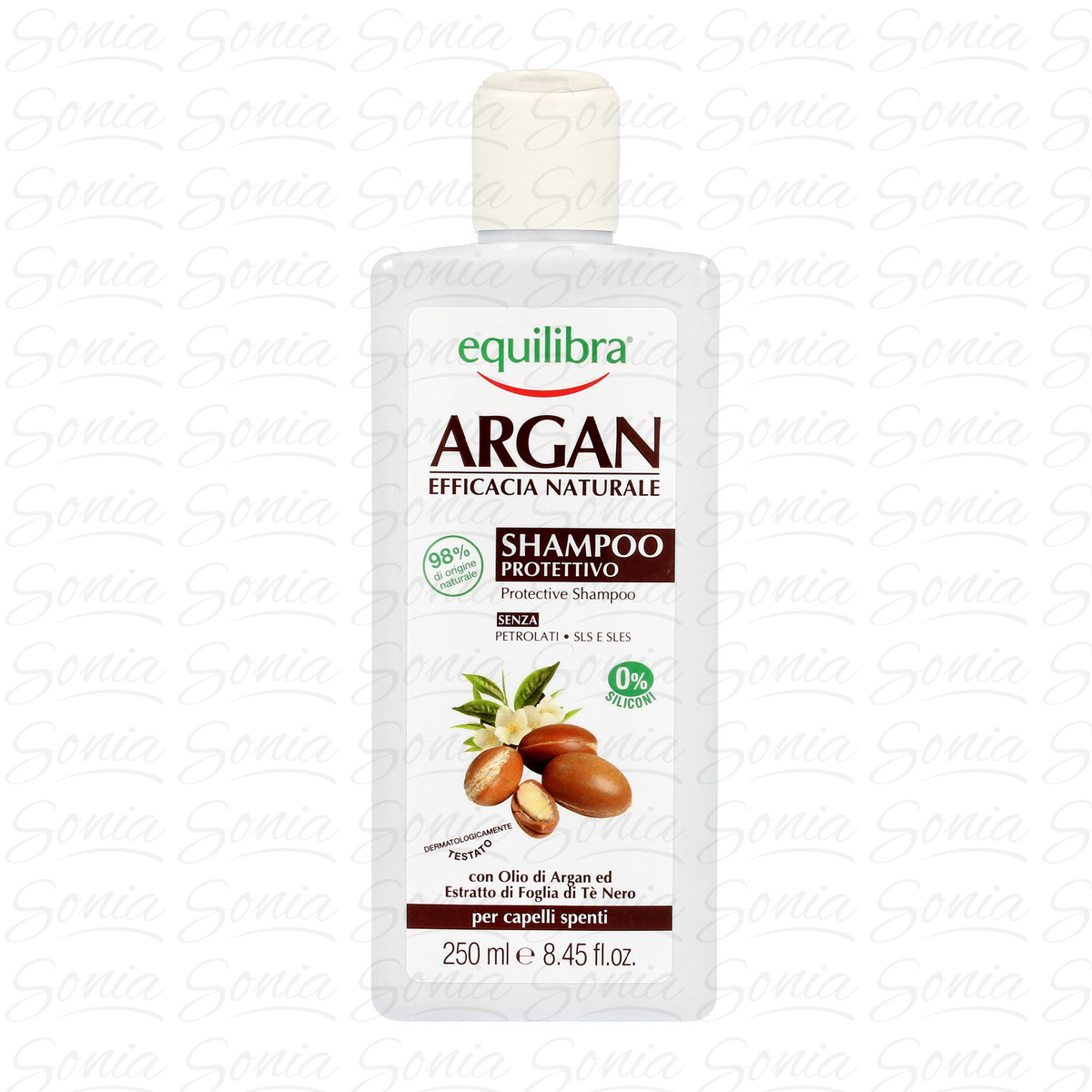 EQUILIBRA Argan Odżywczy Dermo Szampon do włosów  265ml 8000137013388
