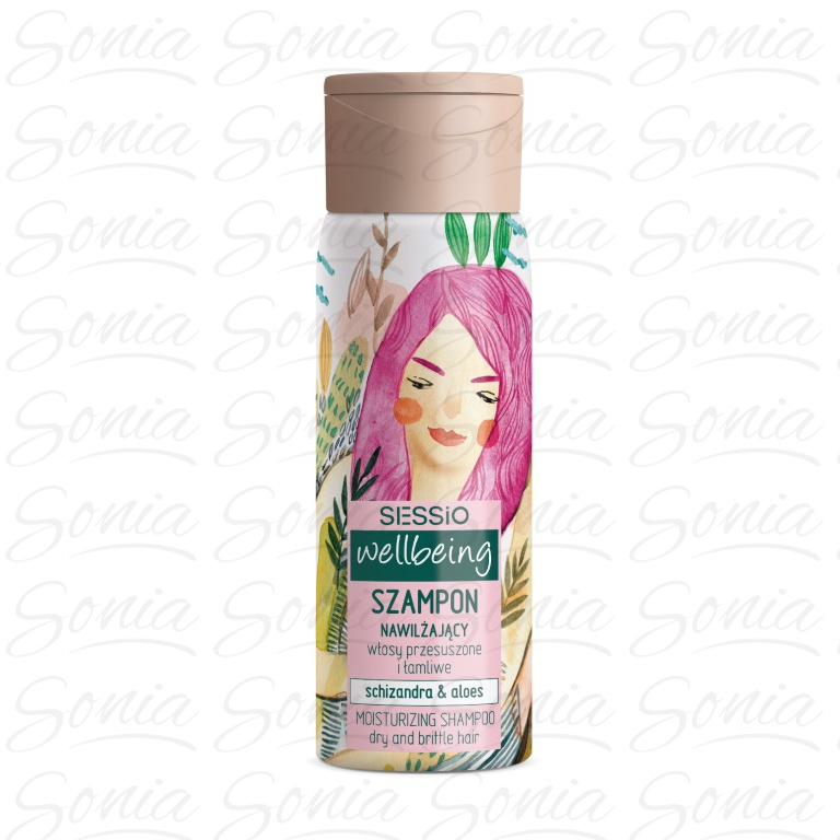 SESSIO Wellbeing Szampon nawilżający do włosów Schizandra & Aloes 300 ml