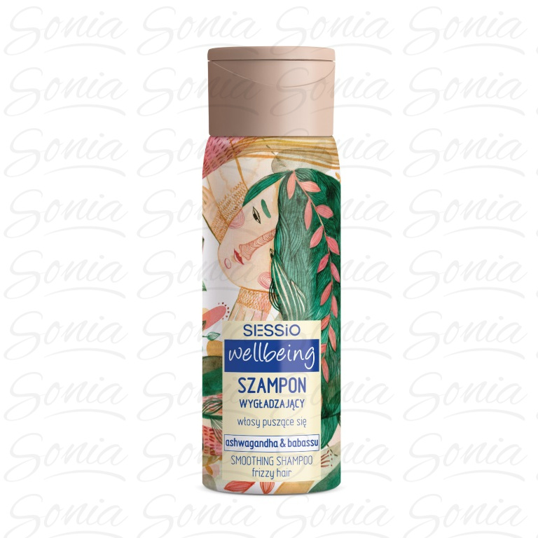 SESSIO Wellbeing Szampon wygłądzający do włosów Ashwagandha & Babassu 300 ml