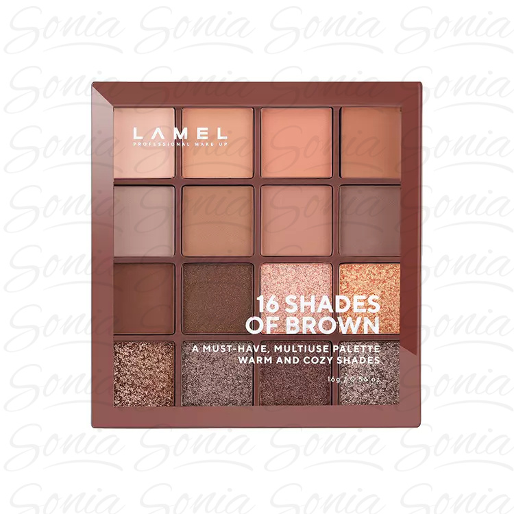 LAMEL Shades of Brown Paleta cieni do powiek No. 16-3
