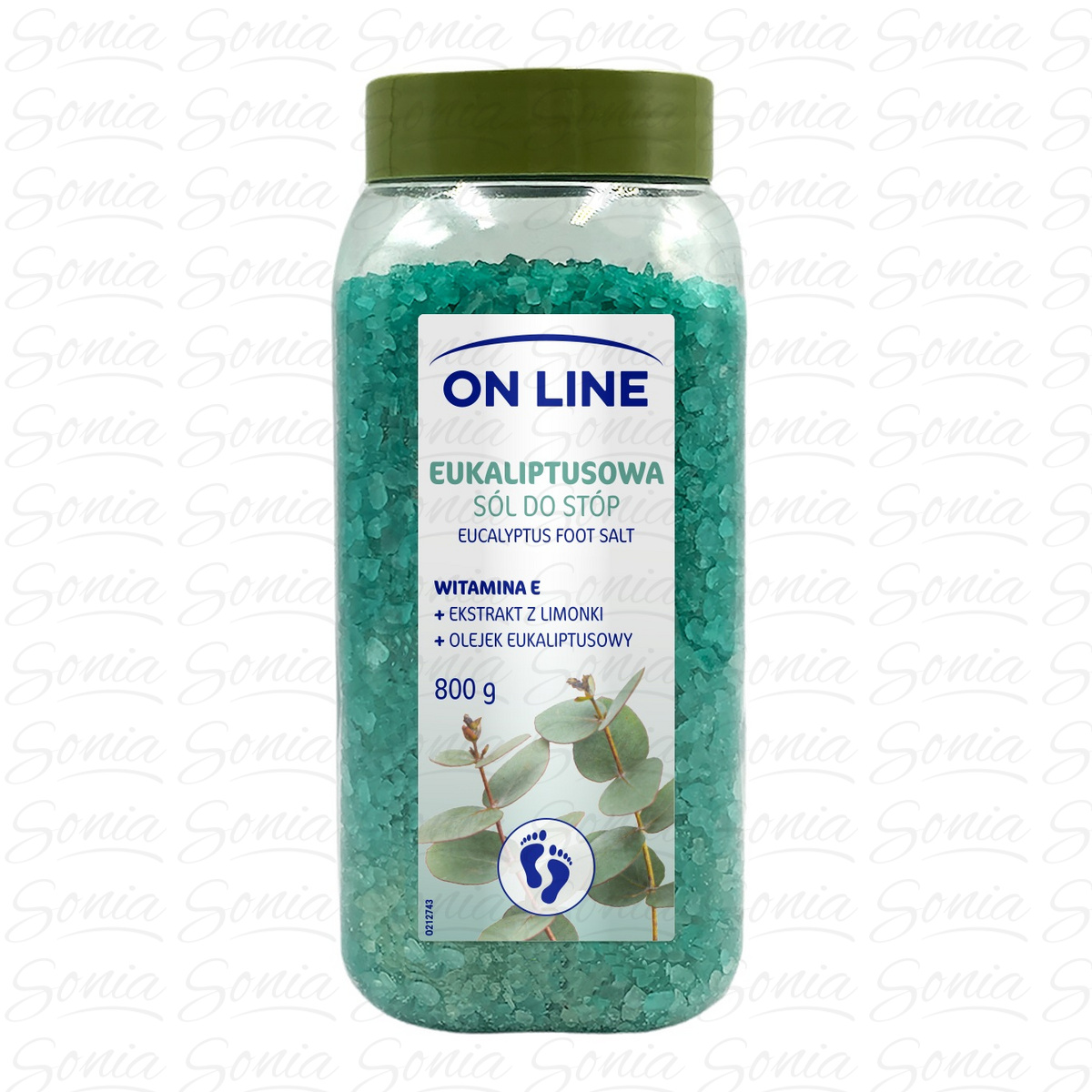 ON LINE Sól do stóp - Eukaliptusowa 800g