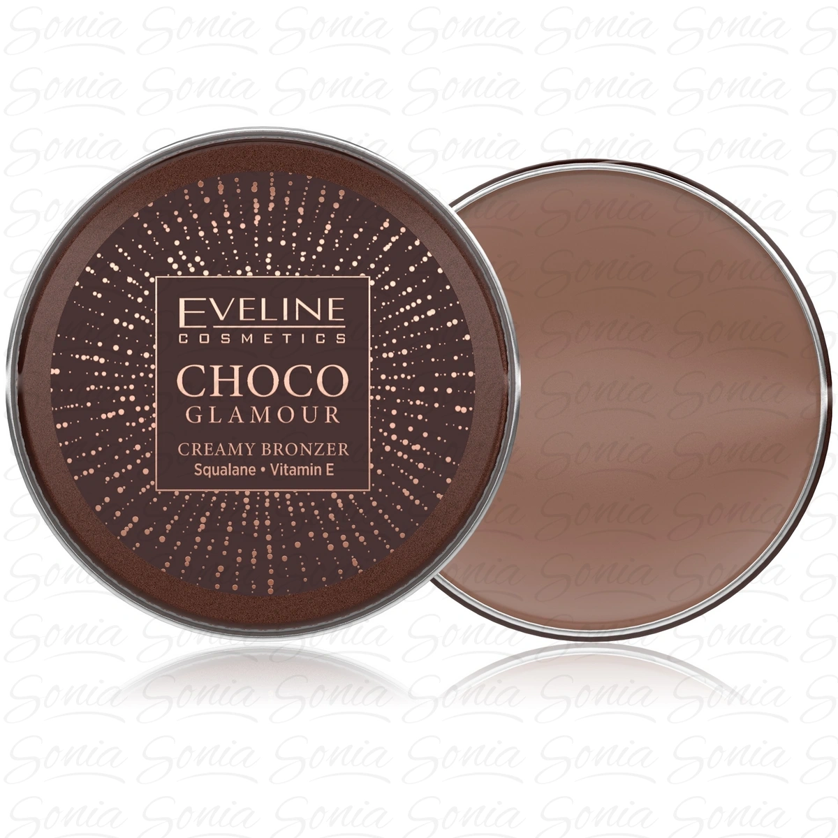 EVELINE Choco Glamour Bronzer do twarzy w kremie nr 02