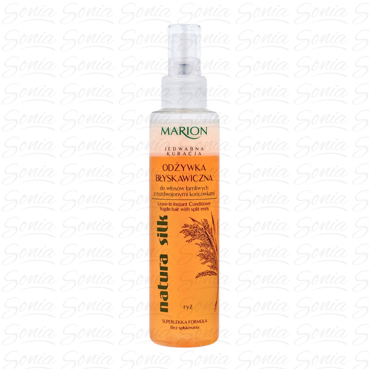 Marion Natura Silk Błyskawiczna odżywka do włosów łamliwych 150ml 5902853107385