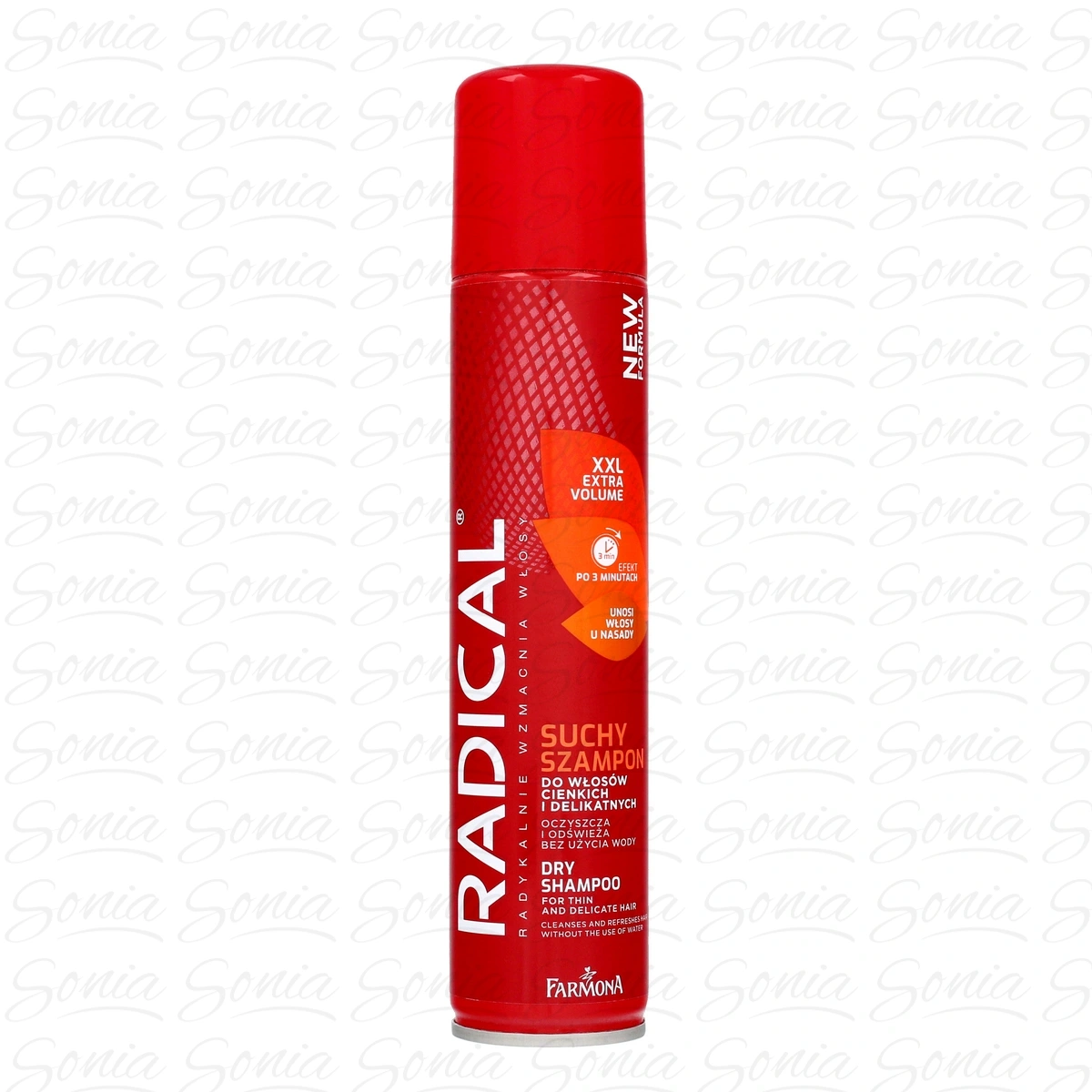 RADICAL Szampon suchy do włosów cienkich i delikatnych XXL Extra Volume 180ml
