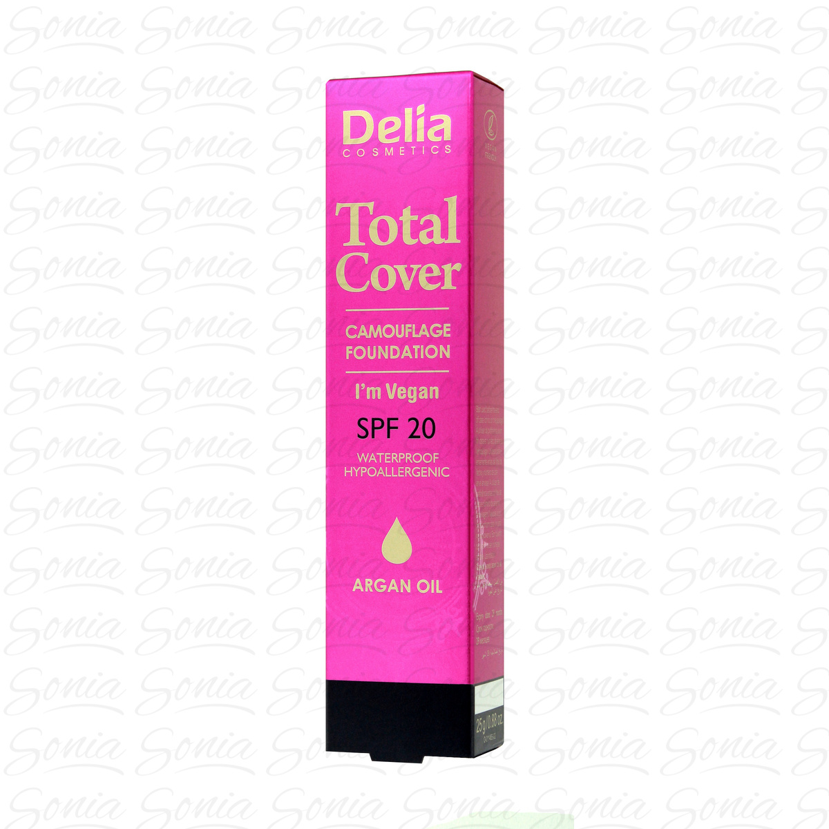 DELIA Total Cover Podkład kryjący hipoalergiczny SPF20 nr 56 25g