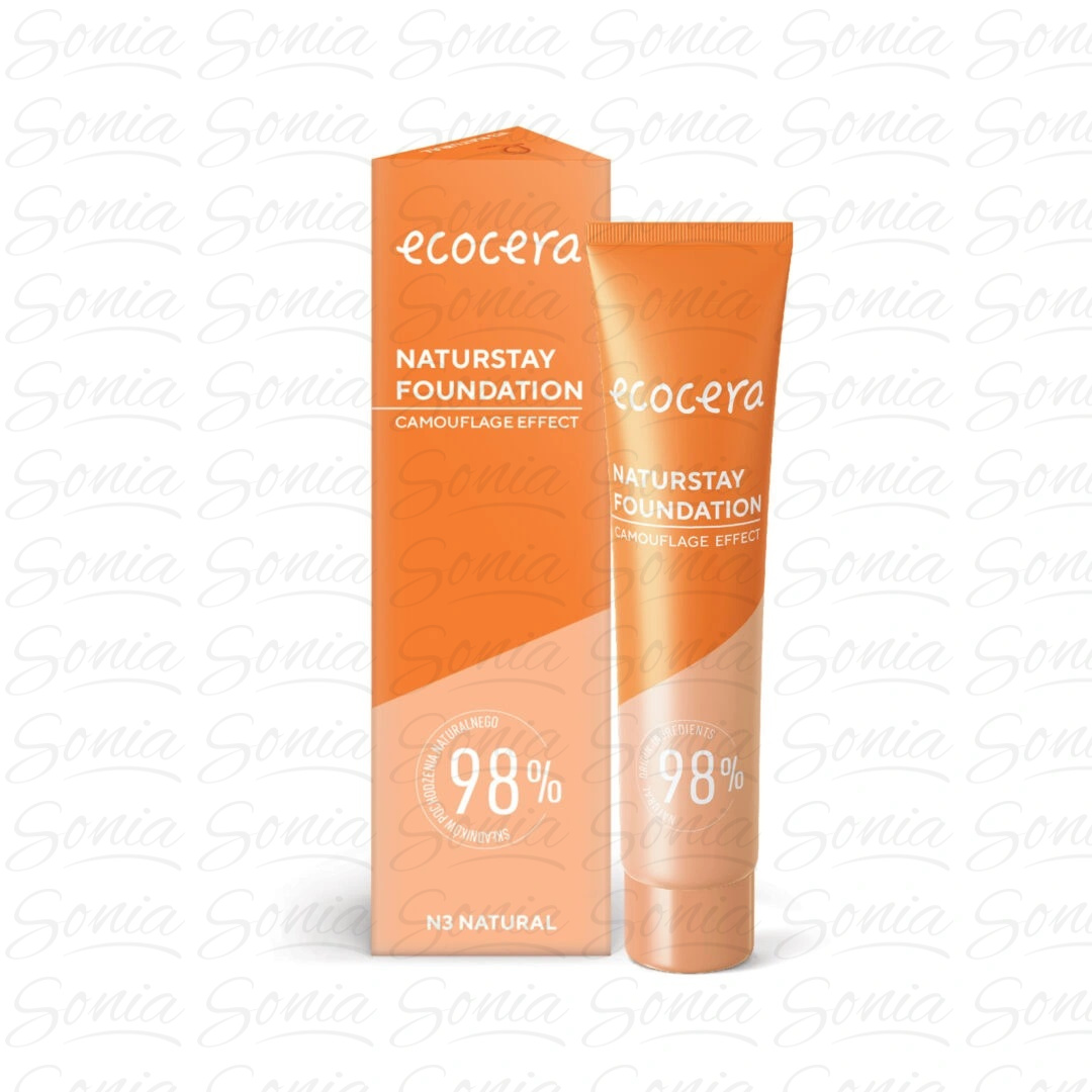 ECOCERA Naturstay Podkład do twarzy kryjący Camouflage Effect N3 Natural 30 ml
