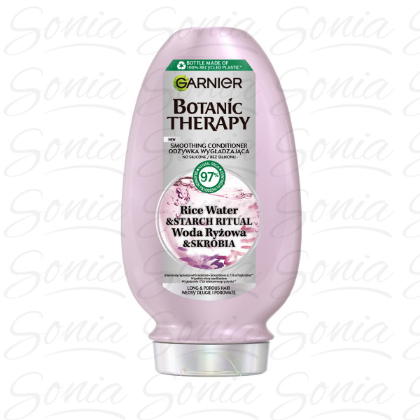 GARNIER Botanic Therapy Wygładzająca Odżywka Rise Water & Starch (woda ryżowa i skrobia) do włosów długich 200 ml