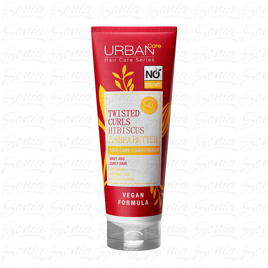 URBAN CARE Twisted Curls Hibiscus & Shea Butter Odżywka do włosów falowanych i kręconych 250ml