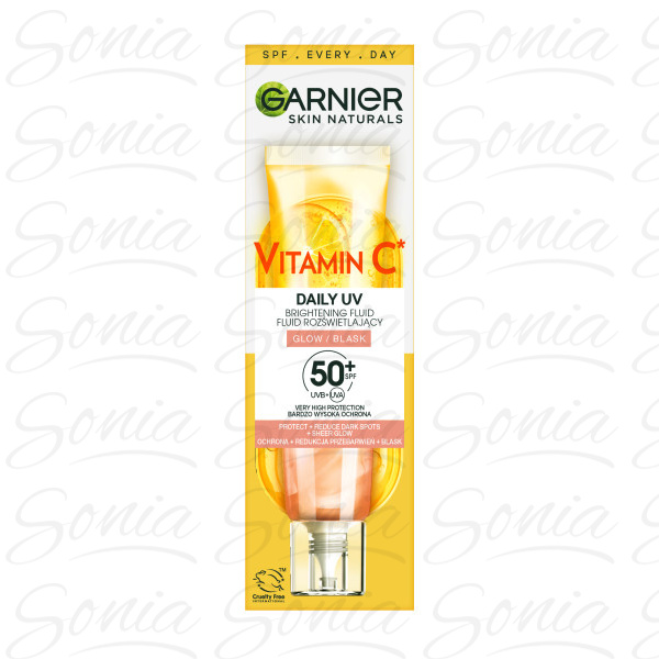 GARNIER Skin Naturals Fluid rozświetlający Vitamin C Daily UV SPF50+ - Glow 40ml