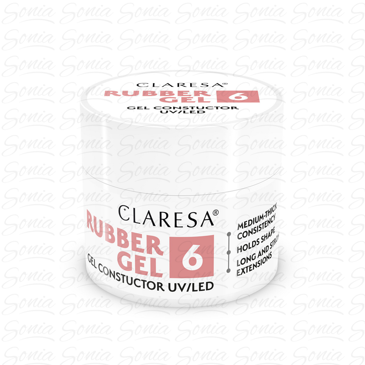 CLARESA Rubber Gel Żel do budowania i przedłużania paznokci 06 - 12 g