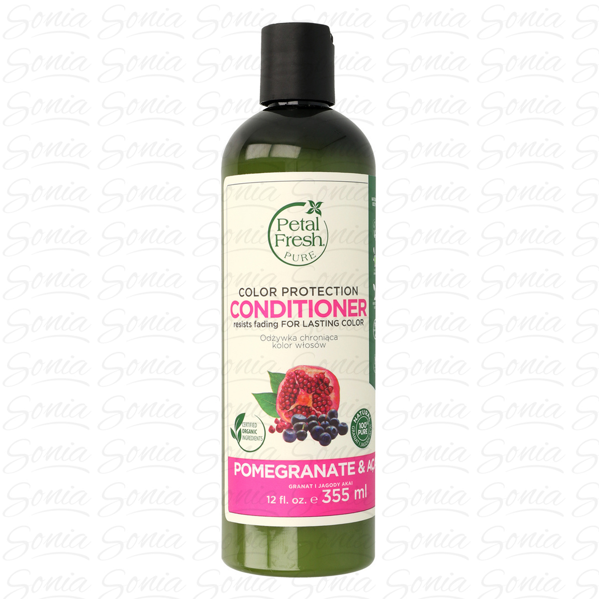 PETAL FRESH Odżywka do włosów chroniąca kolor Granat & Jagody Acai 355 ml
