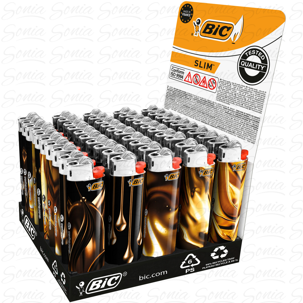 BIC Zapalniczka J23 DEKOR TACKA - 50 sztuk