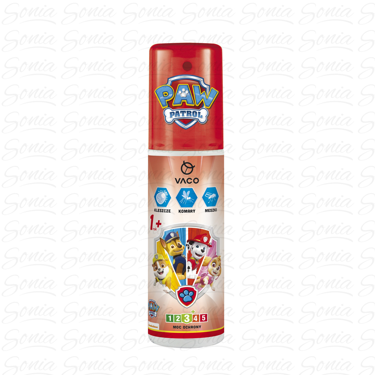 VACO Paw Patrol Płyn na komary,kleszcze i meszki - dla dzieci (1+) 90ml