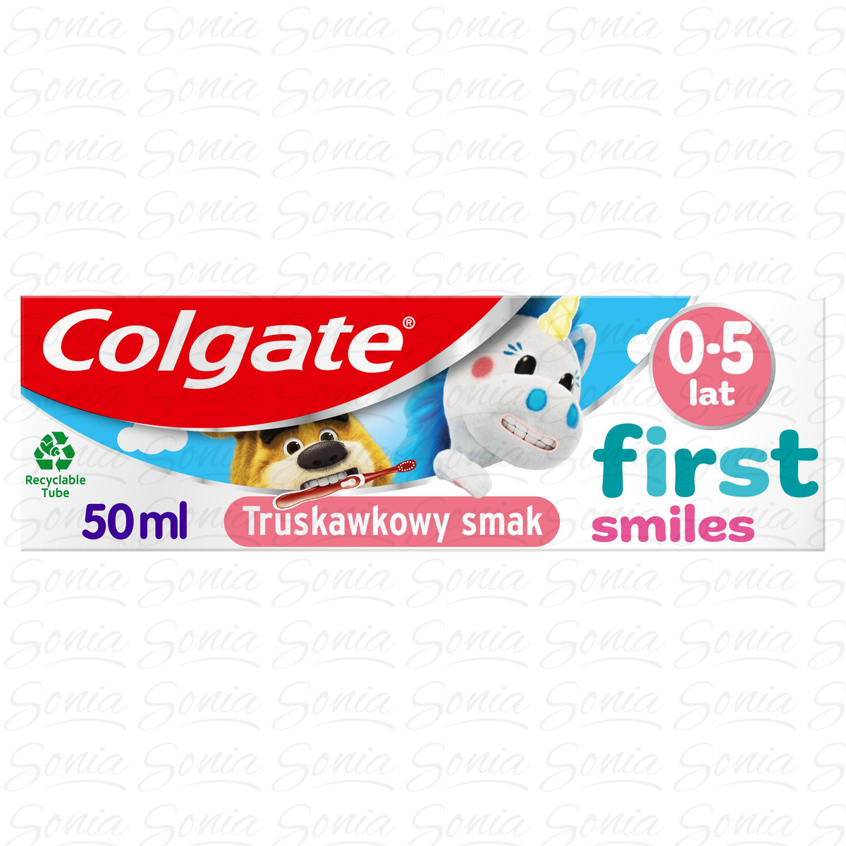COLGATE Kids Pasta do zębów dla dzieci 0-5 First Smiles - smak truskawkowy 50 ml