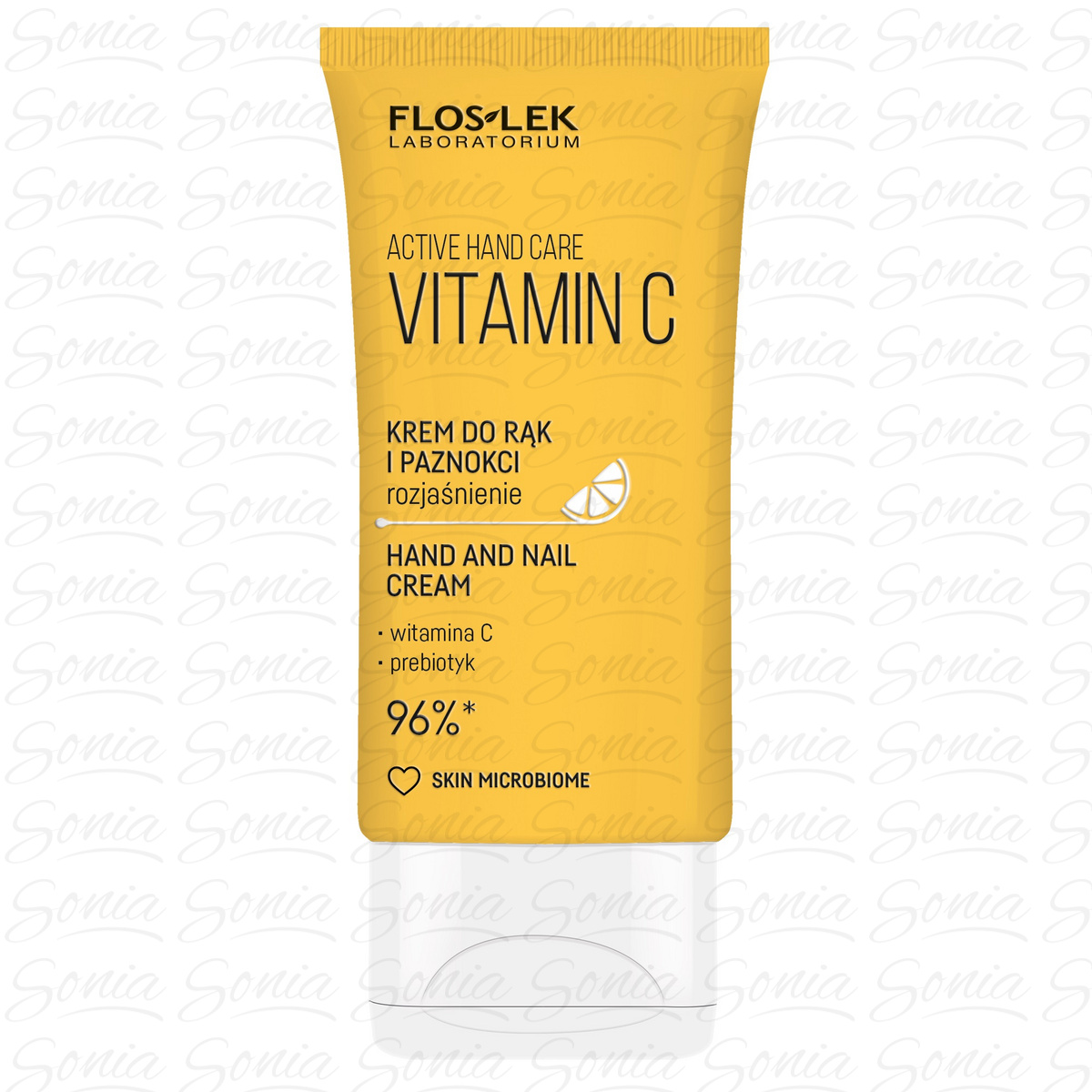 FLOSLEK Active Hand Care Krem do rąk i paznokci rozjaśniający z Witaminą C 50 ml