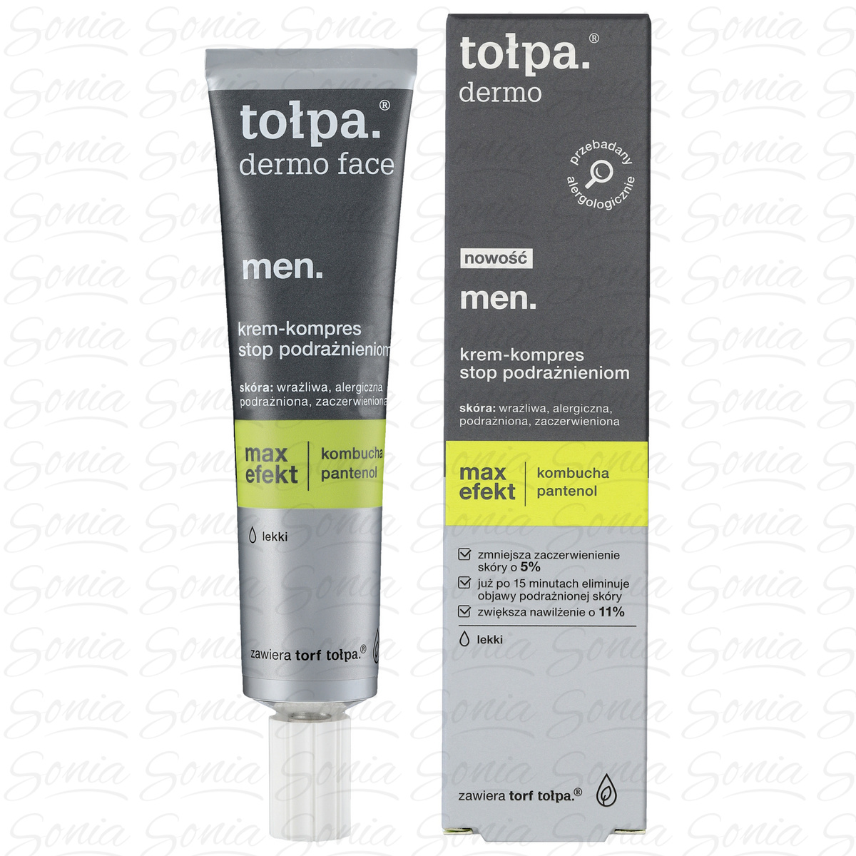 TOŁPA Dermo Men Krem-kompres stop podrażnieniom lekki Max Efekt 40 ml