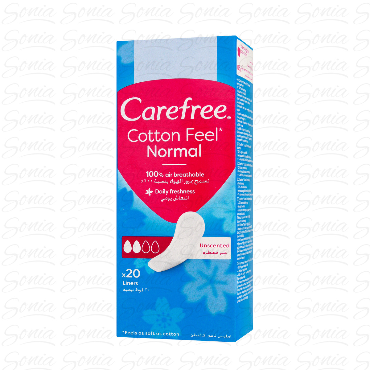 CAREFREE Cotton Feel Wkładki higieniczne 1 op. - 20 szt.
