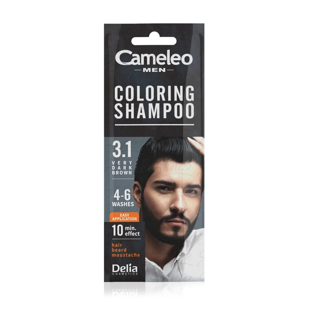 CAMELEO MEN Coloring Shampoo Szampon koloryzujący 3.1 Bardzo Ciemny Brąz 15 ml