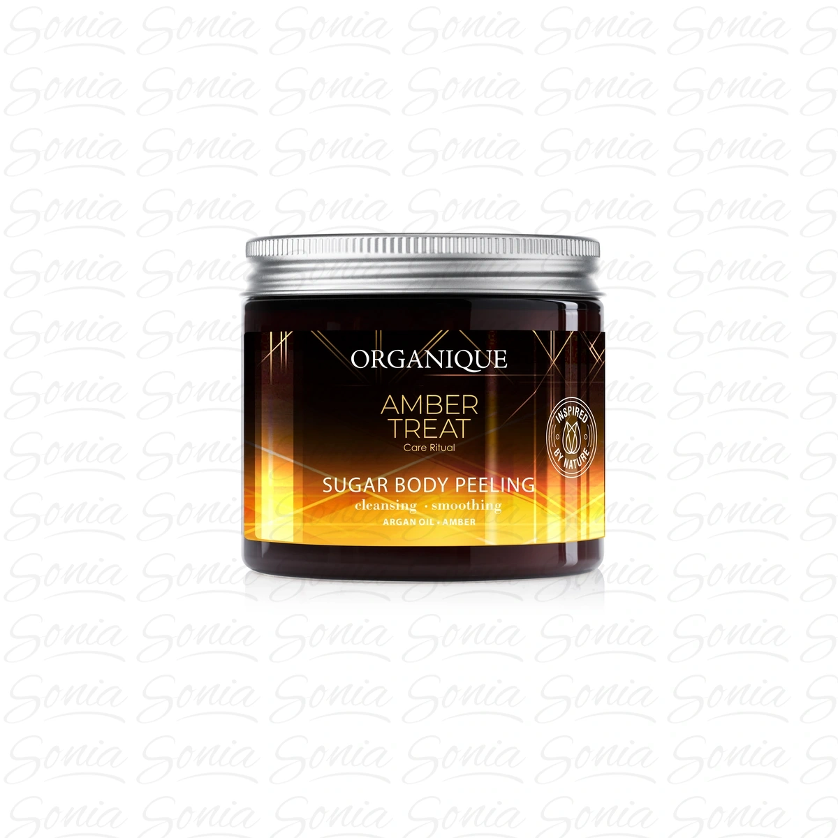 ORGANIQUE Amber Treat Cukrowy peeling do ciała 200 ml